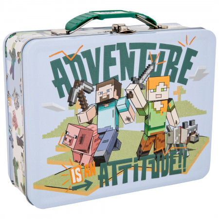 Minecraft Adventure Attitude Tin Lunchbox